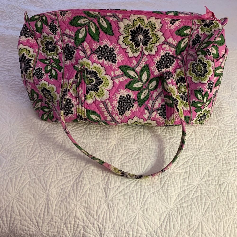 Vera Bradley Large Pink Travel Duffel Bag